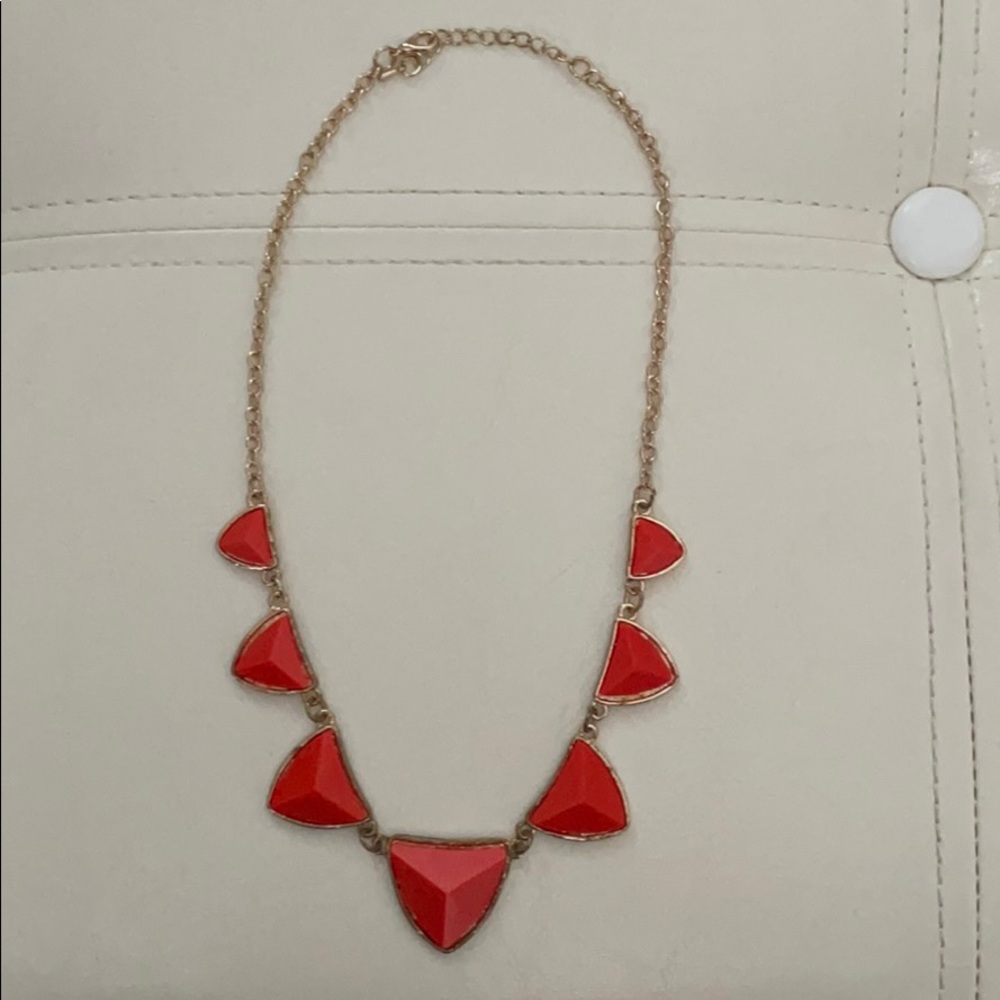 Oranage stone necklace